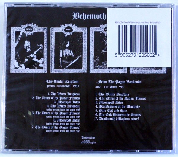 BEHEMOTH - Thy Winter Kingdom Promo Rehearsal 1993 / ...From The Pagan Vastlands adv. III Demo '93 - 2 CD - obrazek 2