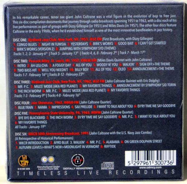 JOHN COLTRANE - American Broadcast Collection 1951-1963 - 6 CD BOX - obrazek 2