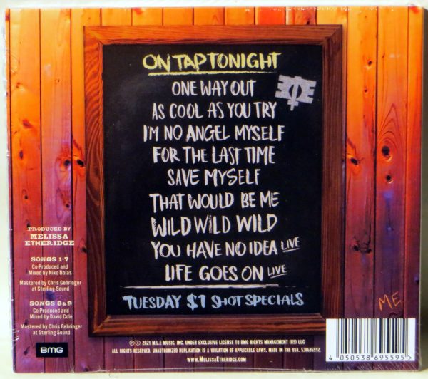 MELISSA ETHERIDGE - One Way Out - CD - obrazek 2