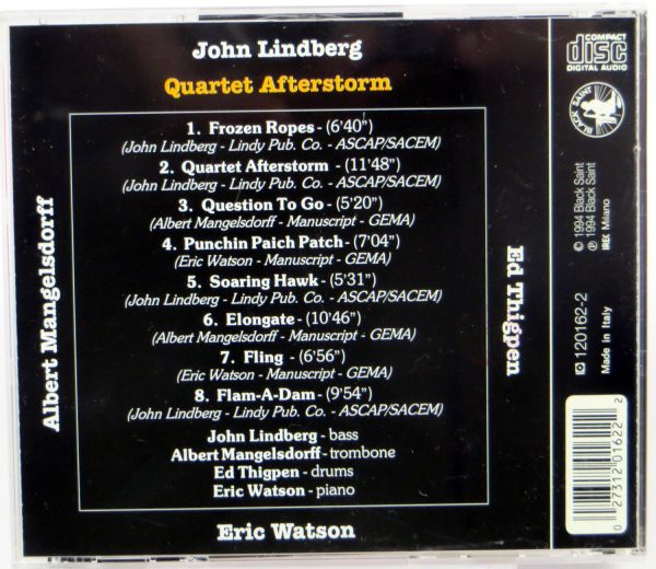 LINDBERG / MANGELSDORFF / THIGPEN / WATSON - Quartet Afterstorm - CD - obrazek 2