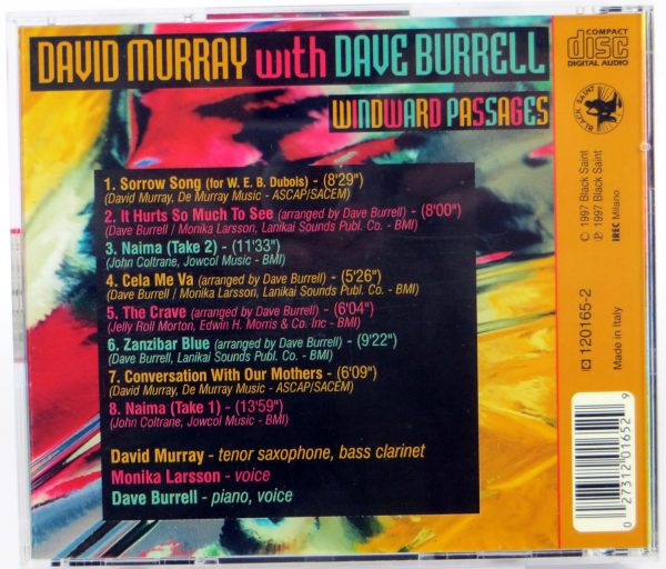 DAVID MURRAY With DAVE BURRELL - Windward Passages - CD - obrazek 2
