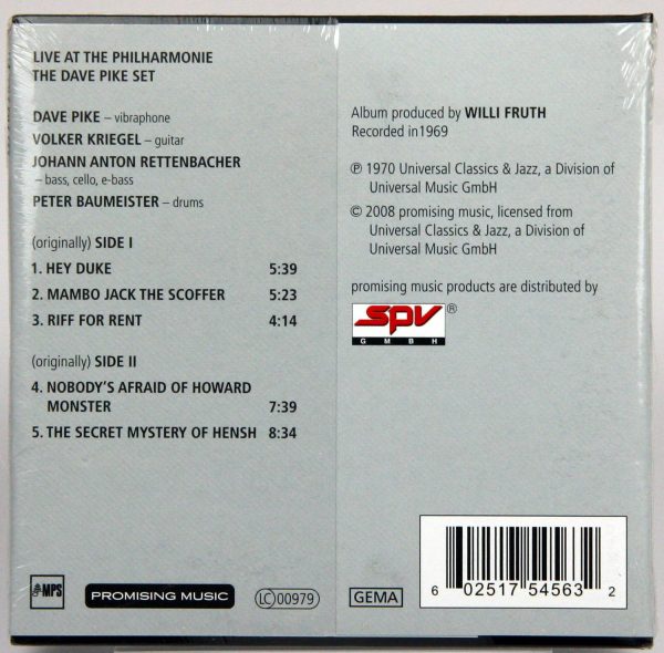 THE DAVE PIKE SET - Live At The Philharmonie - CD - obrazek 2