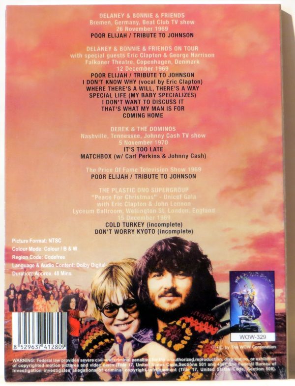 DELANEY & BONNIE & FRIENDS - On Tour With ERIC CLAPTON - DVD - obrazek 2
