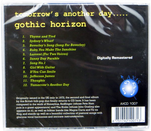GOTHIC HORIZON - Tomorrow's Another Day... - CD - obrazek 2