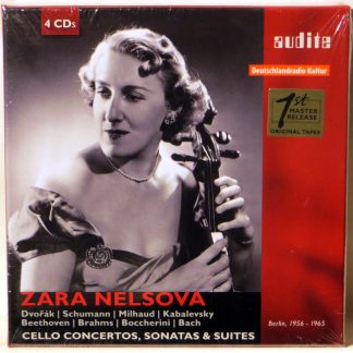 ZARA NELSOVA - Cello Concertos, Sonatas & Suites / BACH, BRAHMS - 4 CD BOX