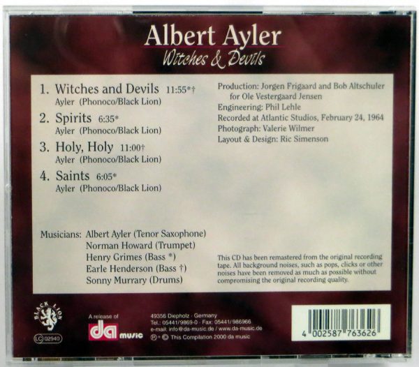 ALBERT AYLER - Witches & Devils - CD 2001 - obrazek 2