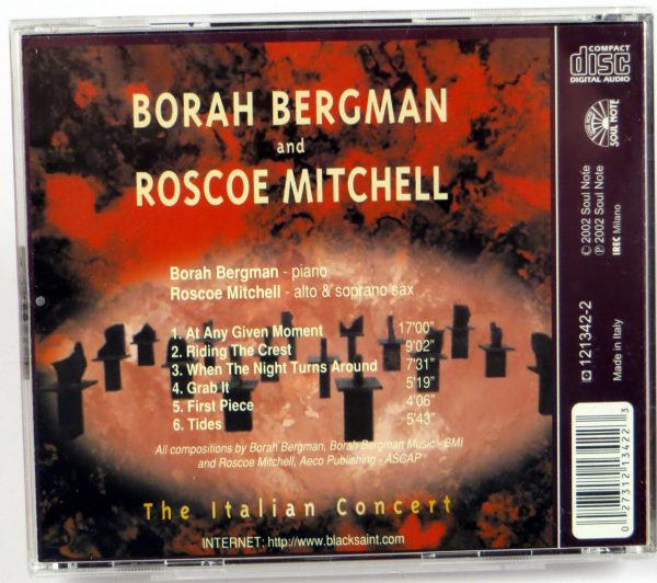 BORAH BERGMAN & RASCOE MITCHELL - The Italian Concert - CD 2002 - obrazek 2