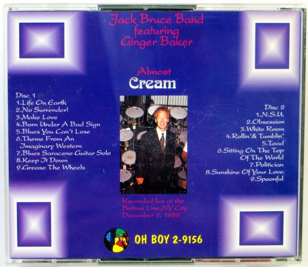 JACK BRUCE BAND - Almost Cream - 2 CD 1992 Ginger Baker - obrazek 2