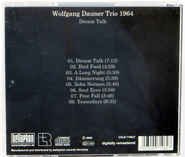 WOLGANG DAUNER TRIO 1964 - Dream Talk - CD - obrazek 2