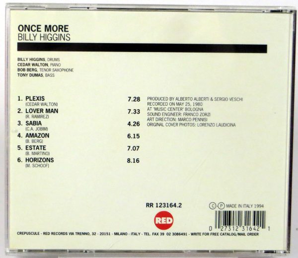 BILLY HIGGINS - Once More - CD 1995 - obrazek 2