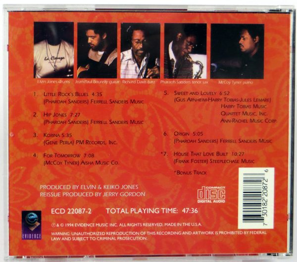 ELVIN JONES - McCOY TYNER QUINTET - Love & Peace - CD 1994 Phaorah Sanders - obrazek 2
