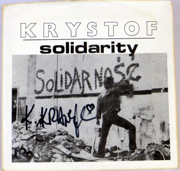 KRYSTOF - Solidarity - 7" SP US 1981 Krzysztof Krawczyk autograf