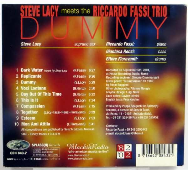 STEVE LACY meets THE RICCARDO FASSI TRIO - Dummy - CD 2002 - obrazek 2