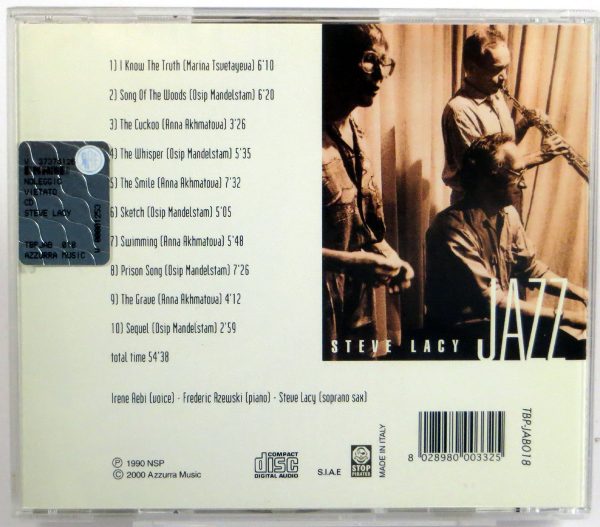 STEVE LACY - "Rushes" - 10 Songs From Russia - CD 2000 - obrazek 2