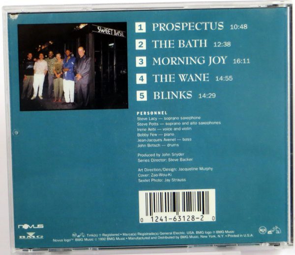 STEVE LACY SEXTET - Live At Sweet Basil - CD 1992 - obrazek 2