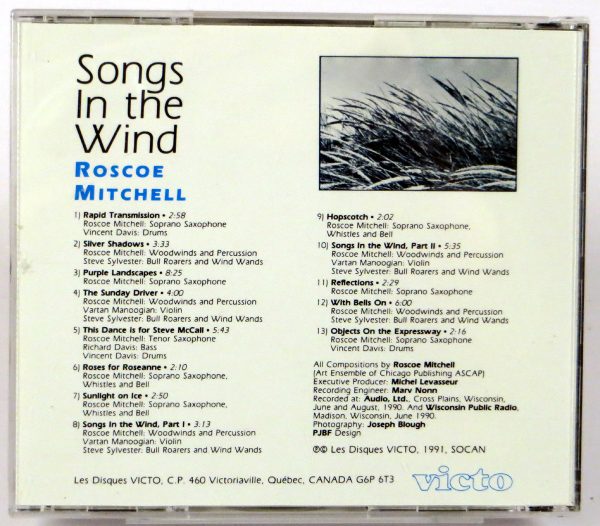 RASCOE MITCHELL - Songs In The Wind - CD 1991 - obrazek 2