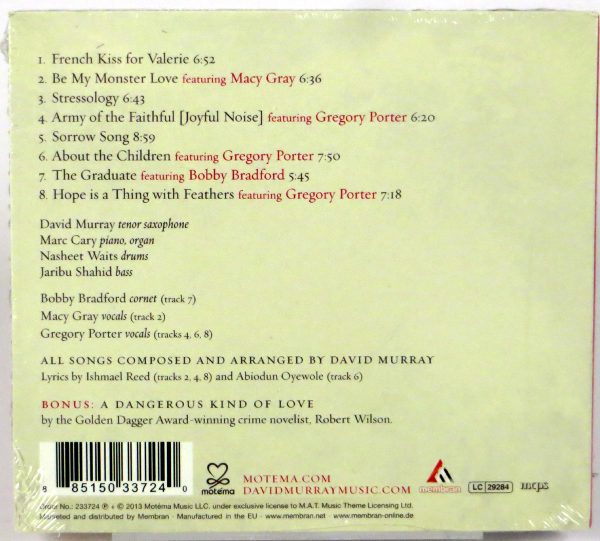 DAVID MURRAY INFINITY QUARTET - By My Monster Love - CD 2013 - obrazek 2