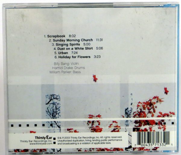 WILLIAM PARKER / Violin Trio - Scrapbook - CD US 2003 - obrazek 2
