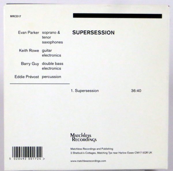 SUPERSESSION - Supersession - CD 2015 Evan Parker - obrazek 2