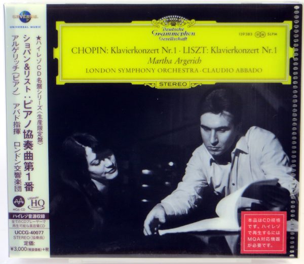 CHOPIN / LISZT - Klavierkonzert Nr. 1 / MARTHA ARGERICH - MQA-CD Japonia 2018