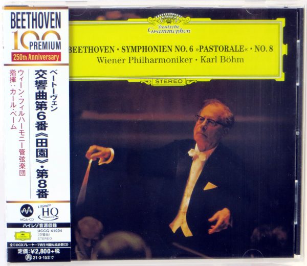 BEETHOVEN - Symphonien No. 6, No. 8 / KARL BOHM - MQA-CD Japonia 2020