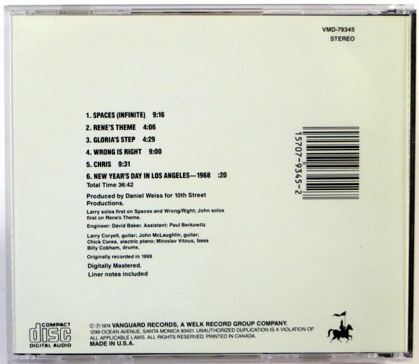 LARRY CORYELL - Spaces - CD US - obrazek 2