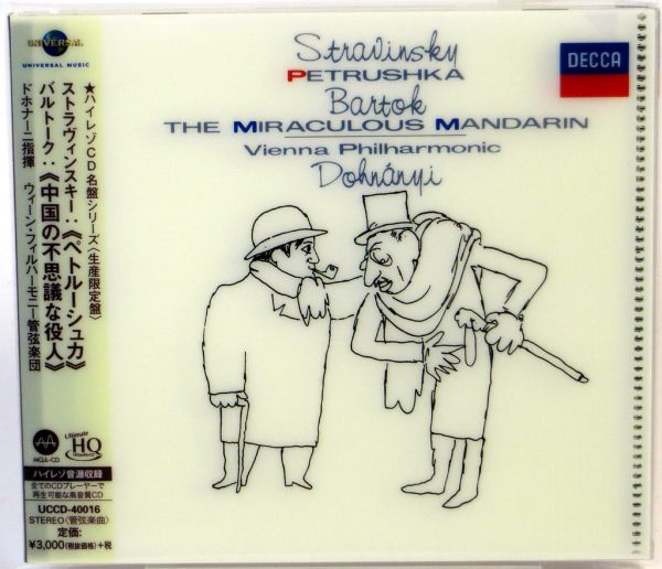 STRAVINSKY - Petrushka / BARTOK - Miraculous Mandarin / DOHNANYI - MQA-CD Japonia 2018