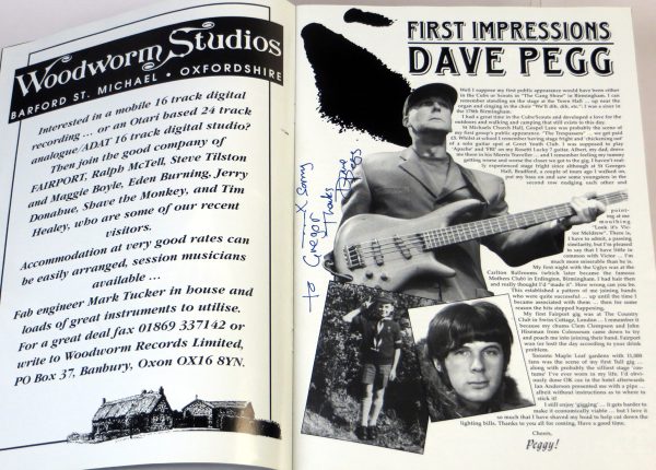 FAIRPORT CONVENTION - Tourette 1996 - Program Koncertowy / Tour Program / autografy - obrazek 6
