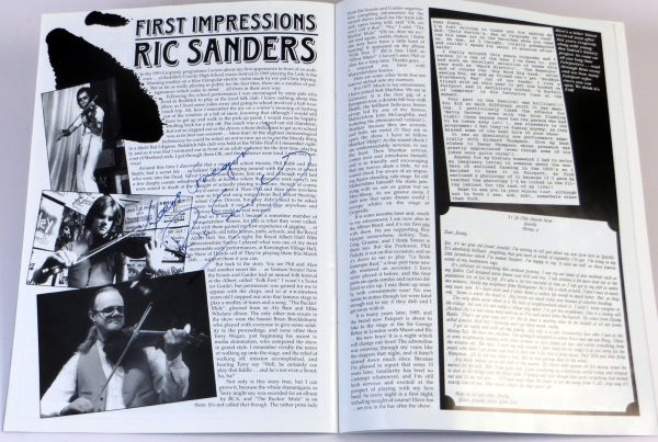 FAIRPORT CONVENTION - Tourette 1996 - Program Koncertowy / Tour Program / autografy - obrazek 10