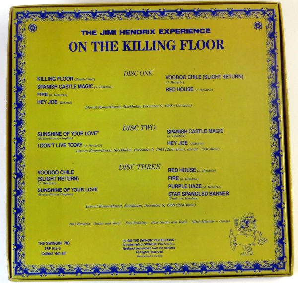 JIMI HENDRIX - On The Killing Floor - 3 LP kolor BOX 1989 - obrazek 2