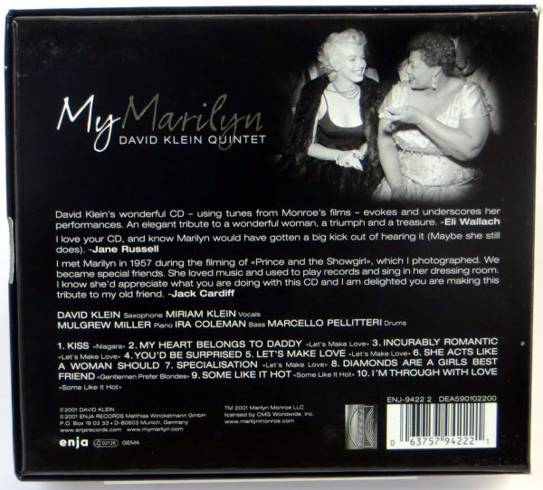 DAVID KLEIN QUINTET - My Marilyn - CD BOX 2001 - obrazek 2