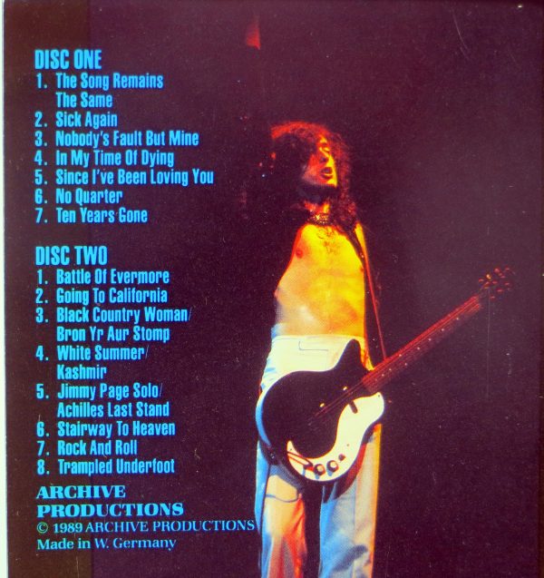 LED ZEPPELIN - Destroyer - 2 CD Live 1977 - obrazek 5