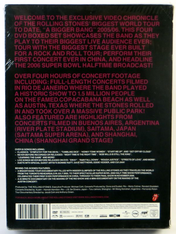 THE ROLLING STONES - The Biggest Bang - 4 DVD BOX 2007 - obrazek 2