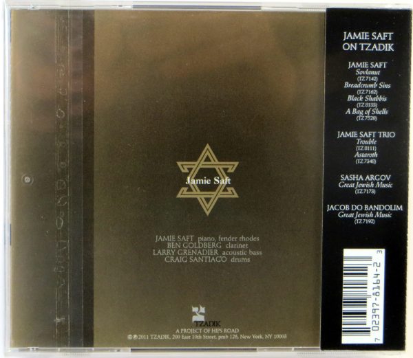 JAMIE SAFT - Borscht Belt Studies - CD TZADIK 2011 - obrazek 2