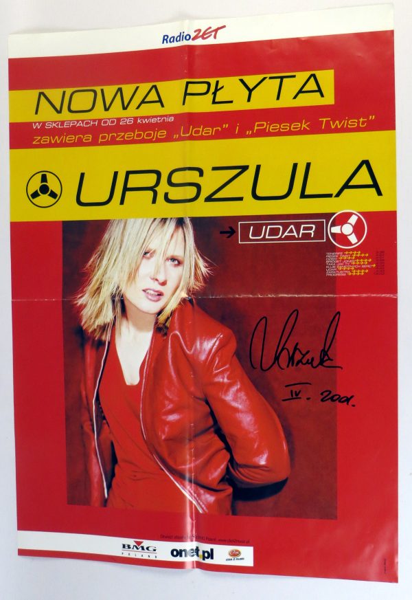 URSZULA - Udar - Plakat reklamowy z autografem