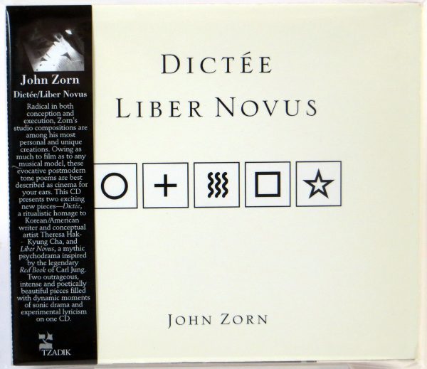 JOHN ZORN - Dictee Liber Novus - CD TZADIK 2010