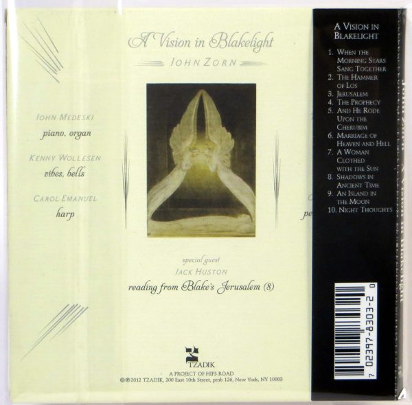 JOHN ZORN - A Vision In Blakelight - CD TZADIK 2012 - obrazek 2