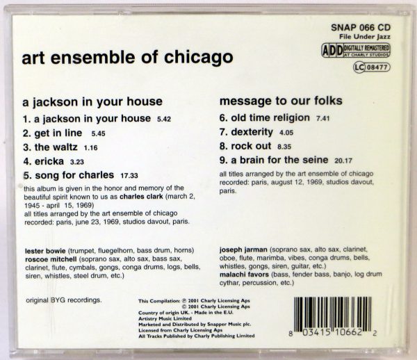 ART ENSEMBLE OF CHICAGO - A Jackson In Your House / Message To Our Folks  - CD 2001 - obrazek 2