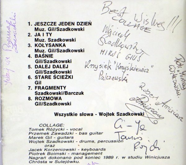 COLLAGE - Baśnie - CD 1991 autografy - obrazek 4