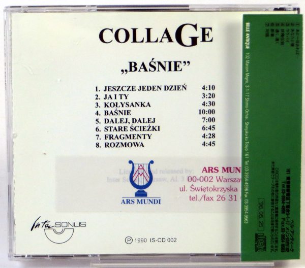 COLLAGE - Baśnie - CD Japan 1996 - obrazek 2
