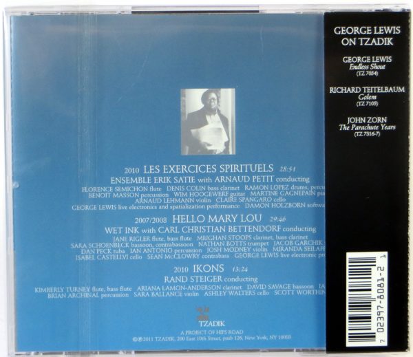 GEORGE LEWIS - Les Exercices Spirituels - CD TZADIK 2011 - obrazek 2