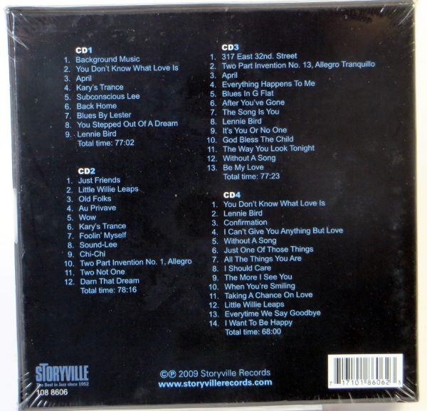 WARNE MARSH & LEE KONITZ - Two Not One - 4 CD BOX 2009 - obrazek 2