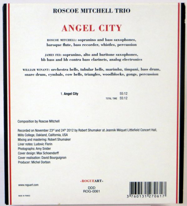 RASCOE MITCHELL TRIO - Angel City - CD 2014 - obrazek 2