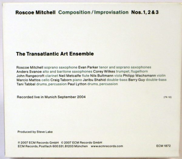 RASCOE MITCHELL - Composition / Improvisation Nos. 1, 2 & 3 - CD 2007 - obrazek 2