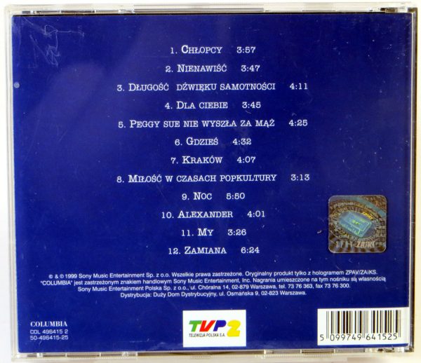 MYSLOVITZ - Miłość W Czasach Popkultury - CD 1999 - obrazek 2