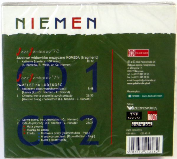 CZESŁAW NIEMEN - Jazz Jamboree '72 & '75 - 2 CD Polskie Radio 2009 - obrazek 2