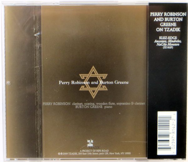 PERRY ROBINSON AND BURTON GREENE - Two Voices In The Desert - CD TZADIK 2009 - obrazek 2