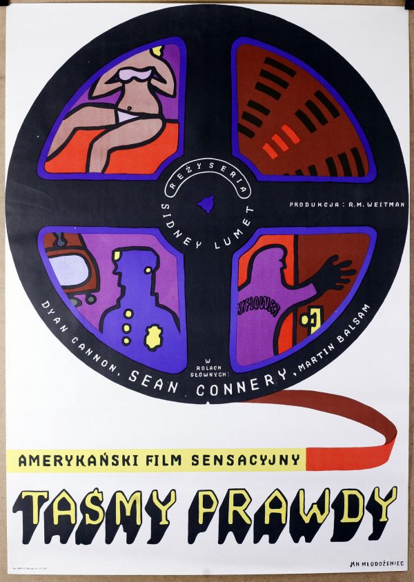 Taśmy Prawdy / Anderson Tapes - JAN MŁODOŻENIEC - plakat filmowy 1974