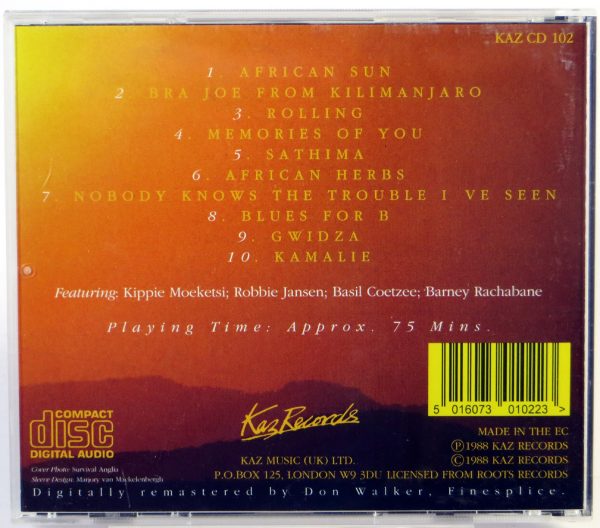 DOLLAR BRAND / ABDULLAH IBRAHIM - African Sun - CD 1994 - obrazek 2