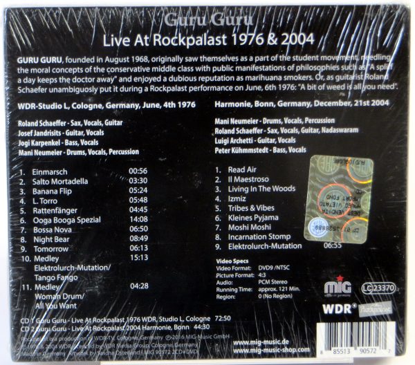 GURU GURU - Live At Rockpalast 1976 & 2004 - 2 CD + DVD - obrazek 2